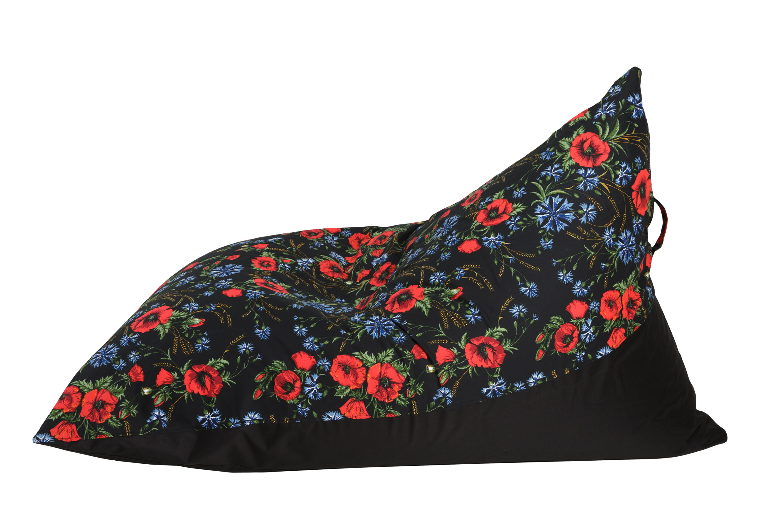 Kott-tool Muhu tikandimotiiviga must uus